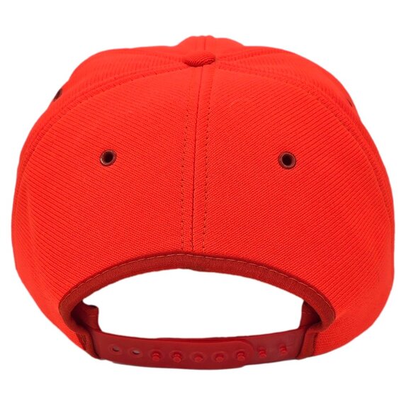 Caterpillar CAT Diesel Power Hat Vintage Snapback Patch Blaze Orange Full Foam - Picture 3 of 6